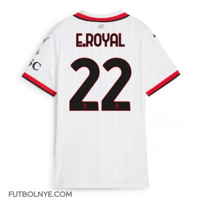 Camiseta AC Milan Emerson Royal #22 Visitante Equipación para mujer 2024-25 manga corta Camiseta AC Milan Emerson Royal #22 Visitante Equipación para mujer 2024-25 manga corta